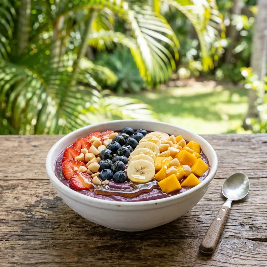 Mana Açaí Bowl breakfast at ShoreFyre Waikīkī