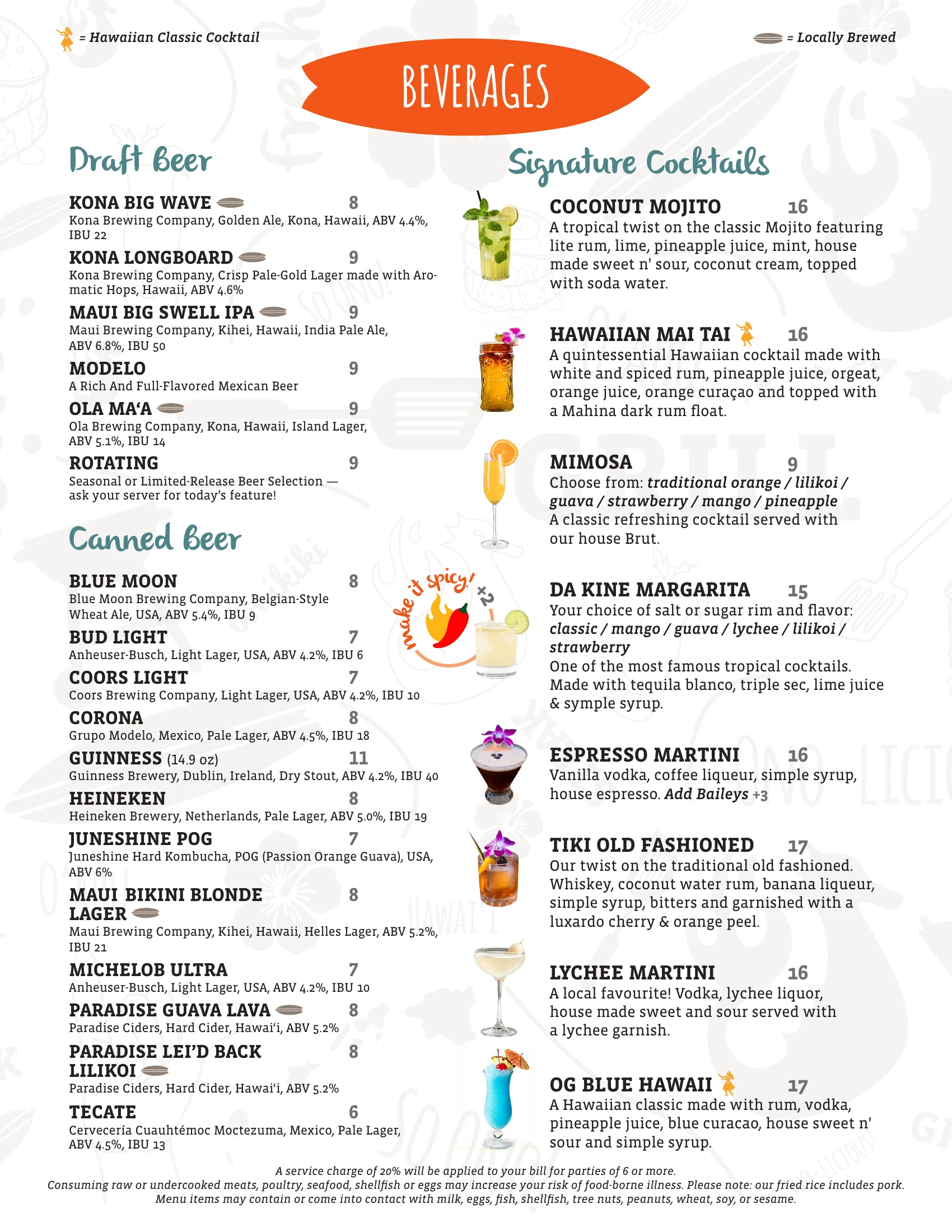 ShoreFyre IMP Menu Page 9