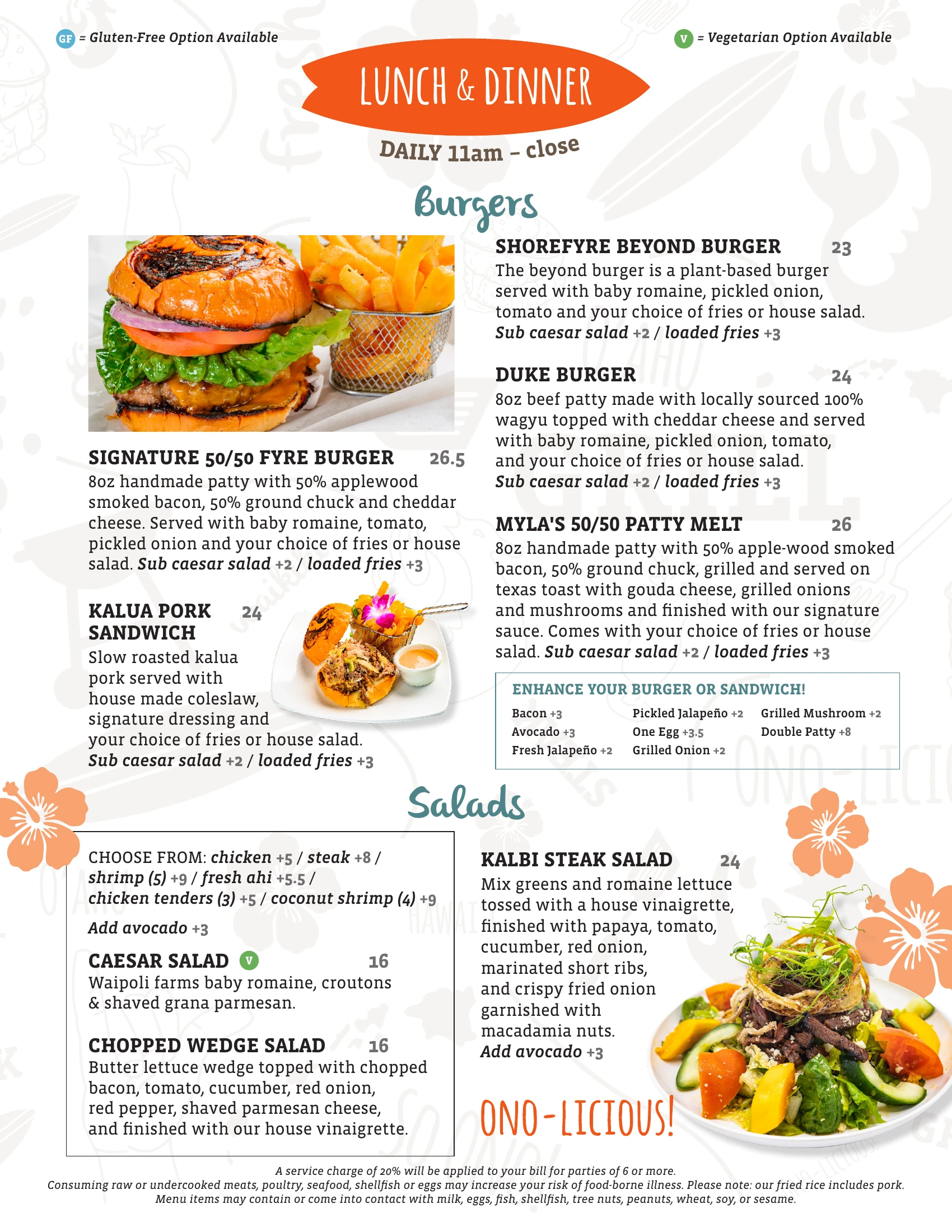 ShoreFyre IMP Menu Page 4